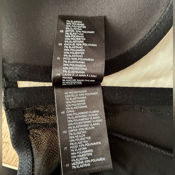 H&M Beaded Black Lace Bustier Bra Corset Top 6 - Picture 13 of 13